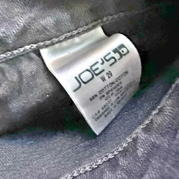 JOE'S JEANS | Black Denim Raw Hem Jean Shorts Short Cutoff | Size 29 - Picture 6 of 8